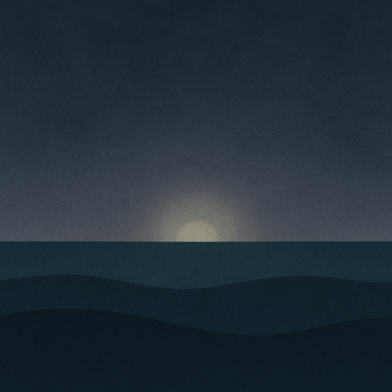 4. “Storm-edge dusk with obscured sun halo and three tiered waves; grounded progress for ‘From Research to Website’ — Beaming Bernie.”