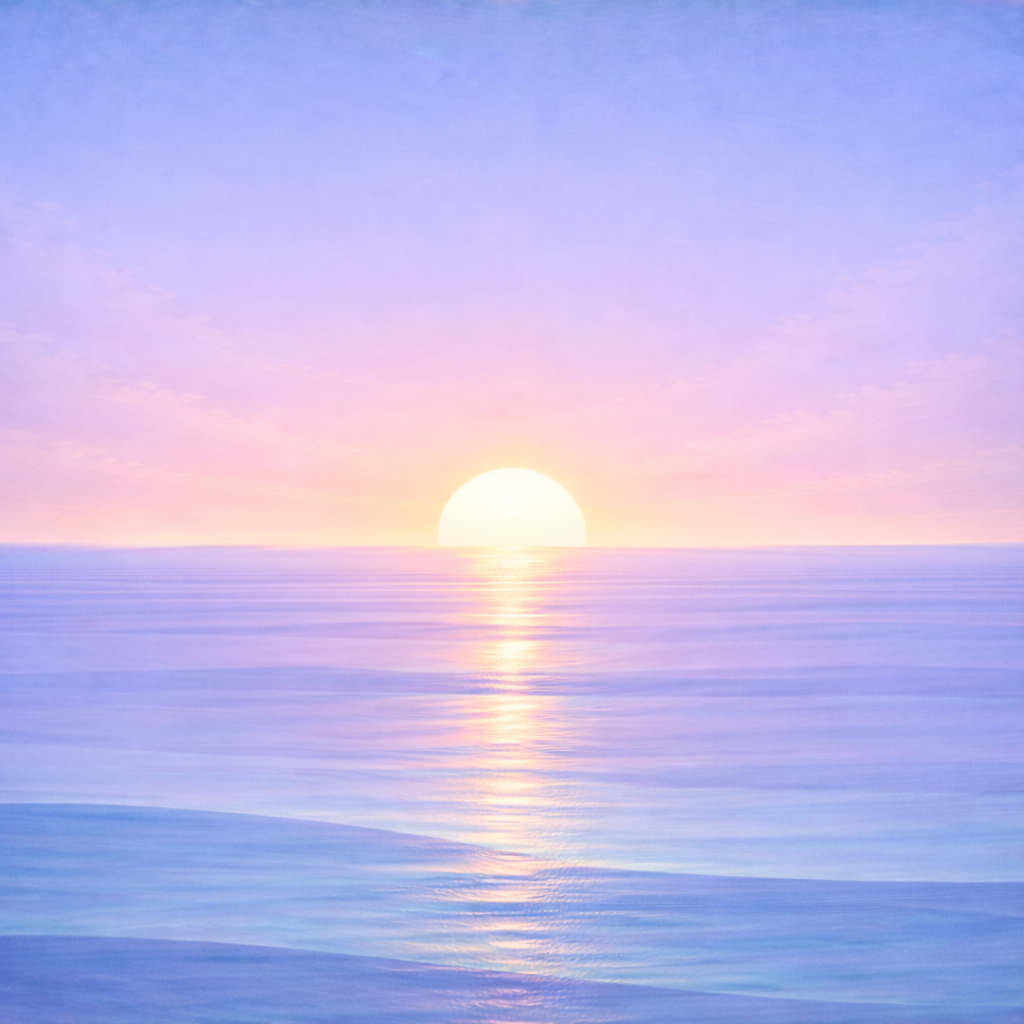 Beaming Bernie — late-spring sky with gentle cloud layers over rhythmic waves, reflecting the post’s intent: designing routines that hold up in real weeks.
