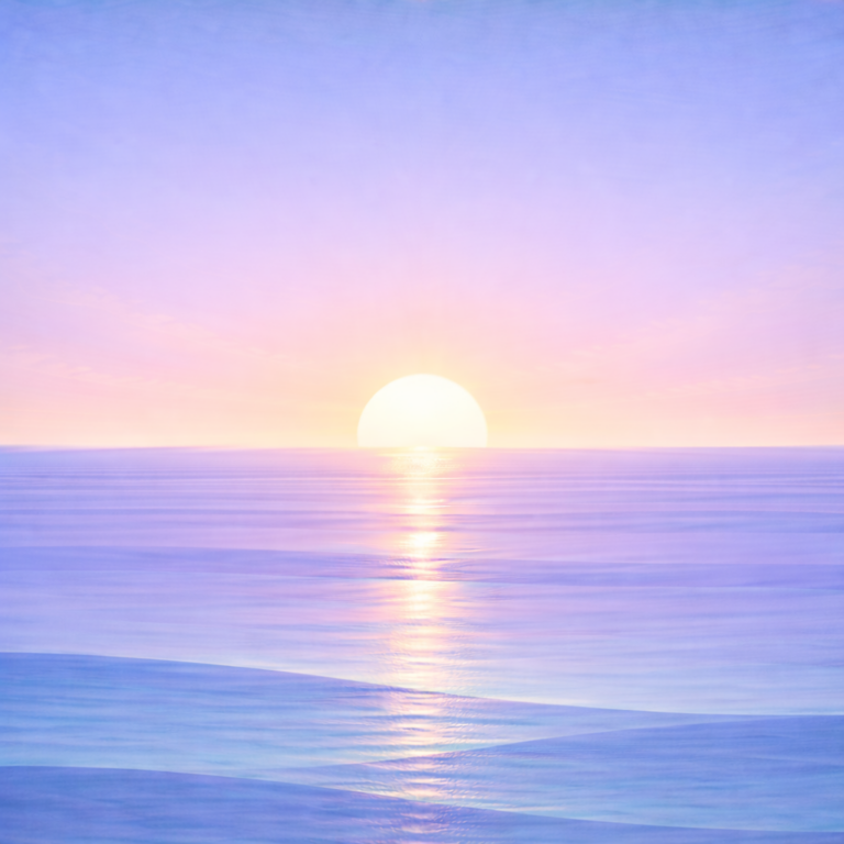 Beaming Bernie — late-spring calm with an airy open sky and rhythmic waves, reflecting the post’s intent: protecting one rep when the full plan won’t fit.