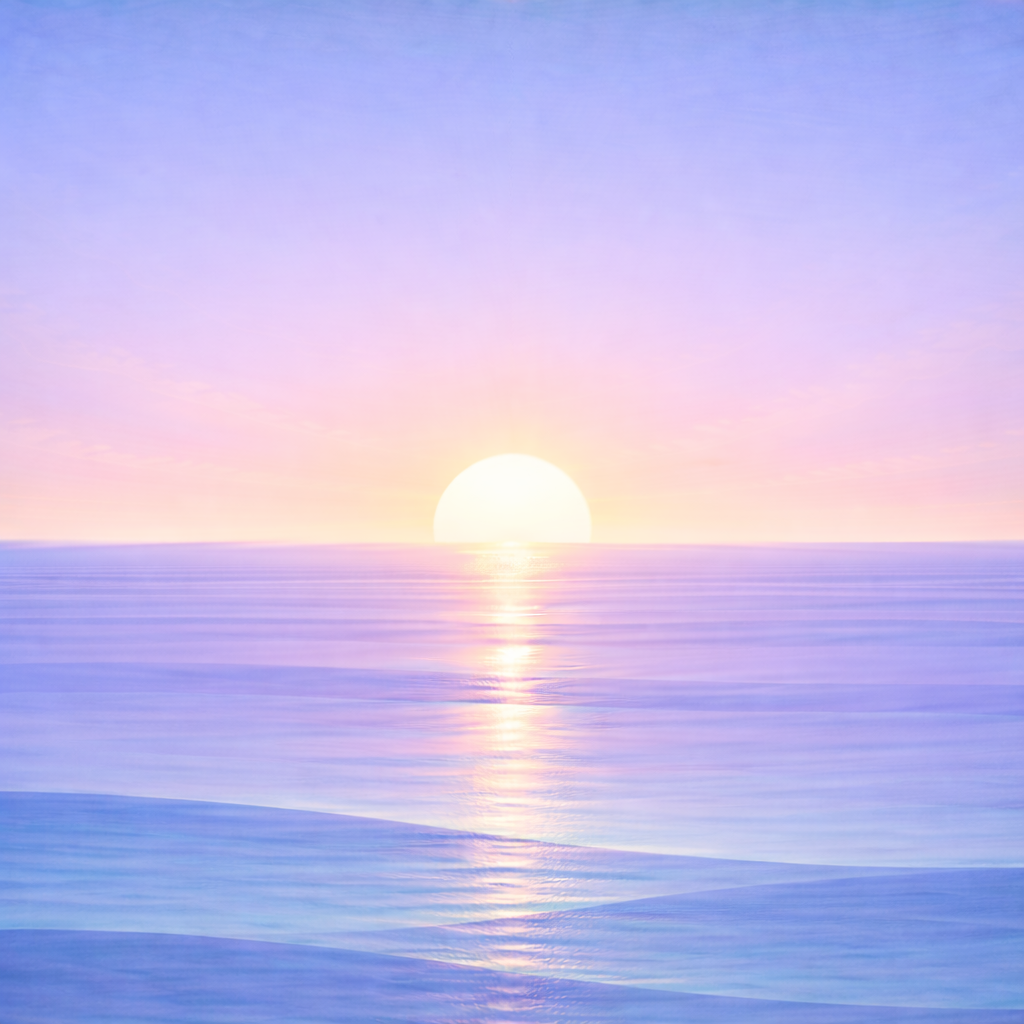 Beaming Bernie — late-spring calm with an airy open sky and rhythmic waves, reflecting the post’s intent: protecting one rep when the full plan won’t fit.